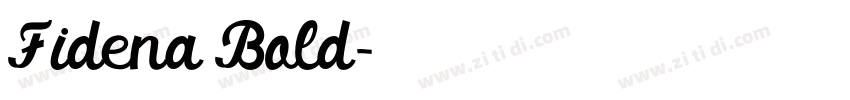 Fidena Bold字体转换 Fidena Bold字体转换